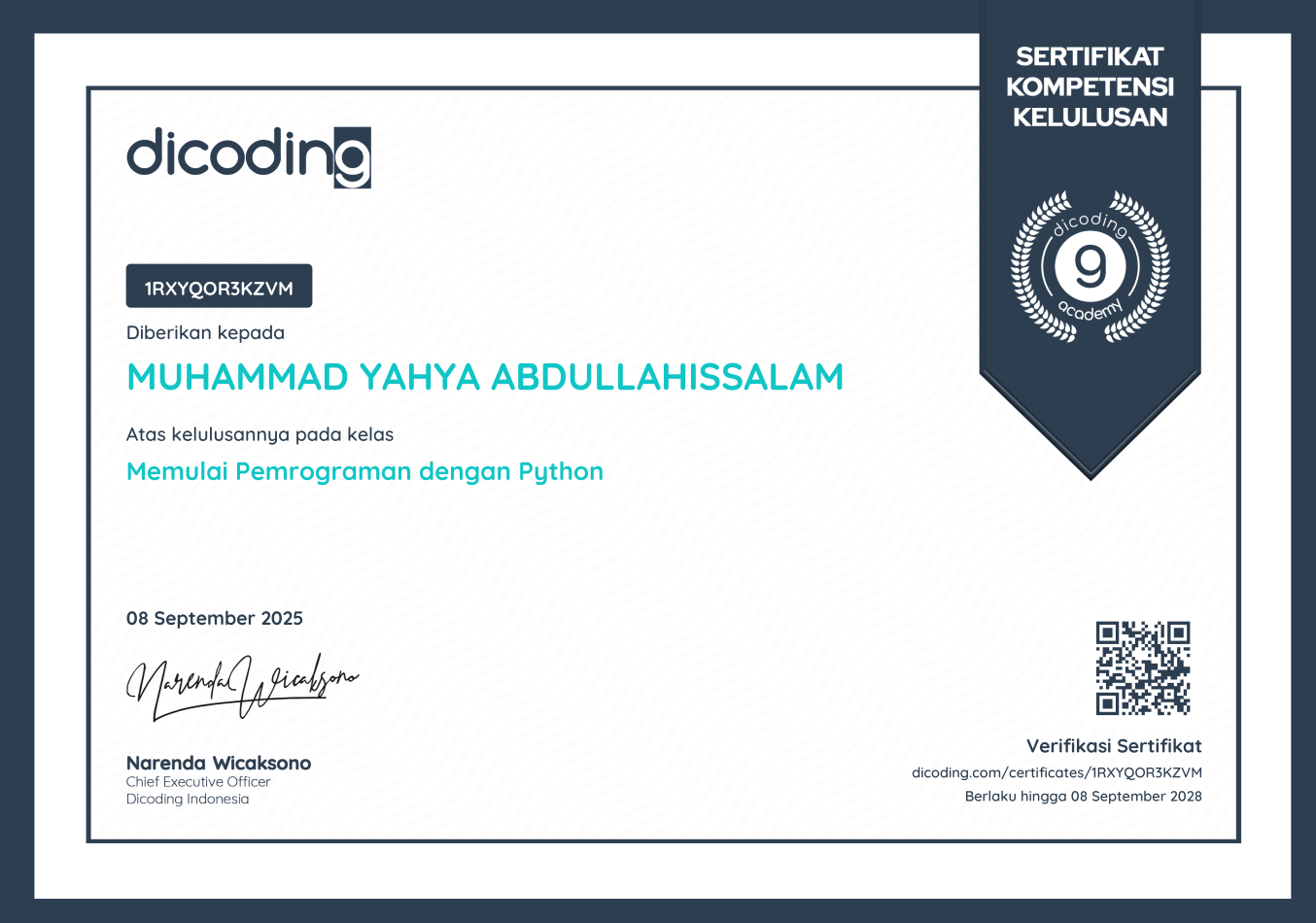 Python Certificate